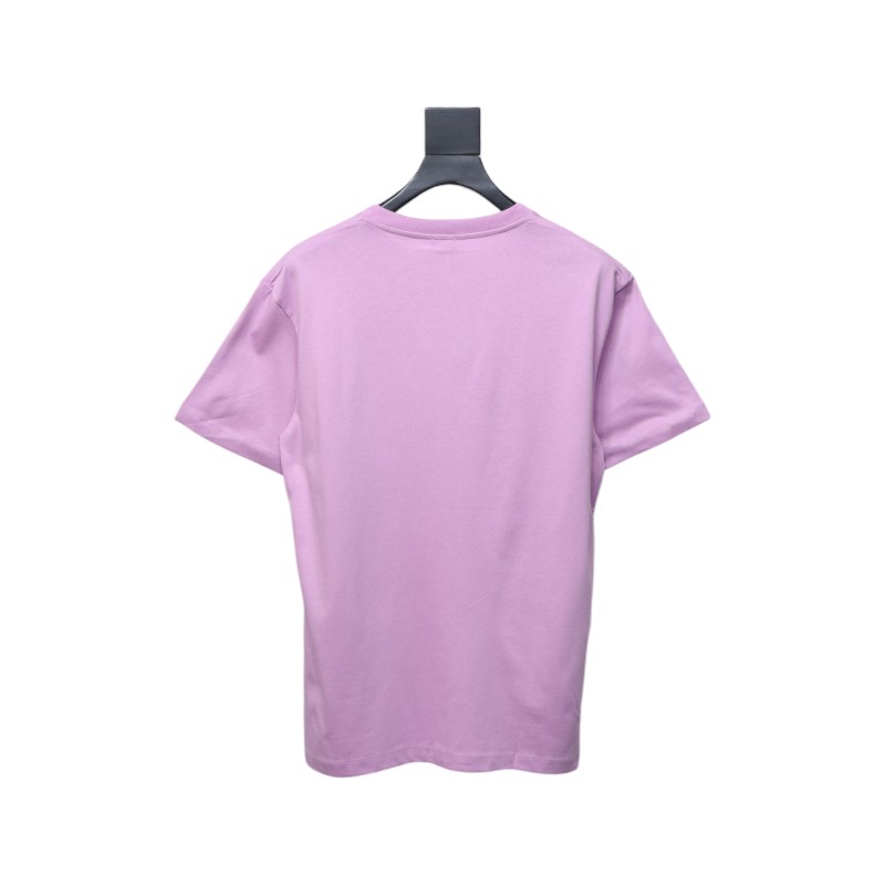 Loewe 25ss Chest Embroidery T-Shirt Purple