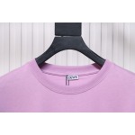 Loewe 25ss Chest Embroidery T-Shirt Purple