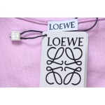 Loewe 25ss Chest Embroidery T-Shirt Purple