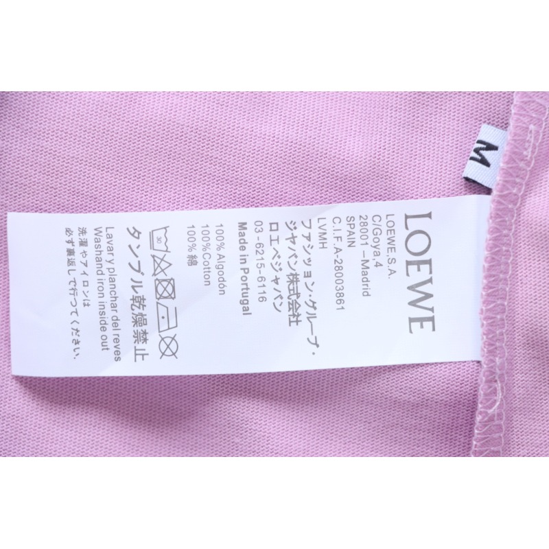 Loewe 25ss Chest Embroidery T-Shirt Purple