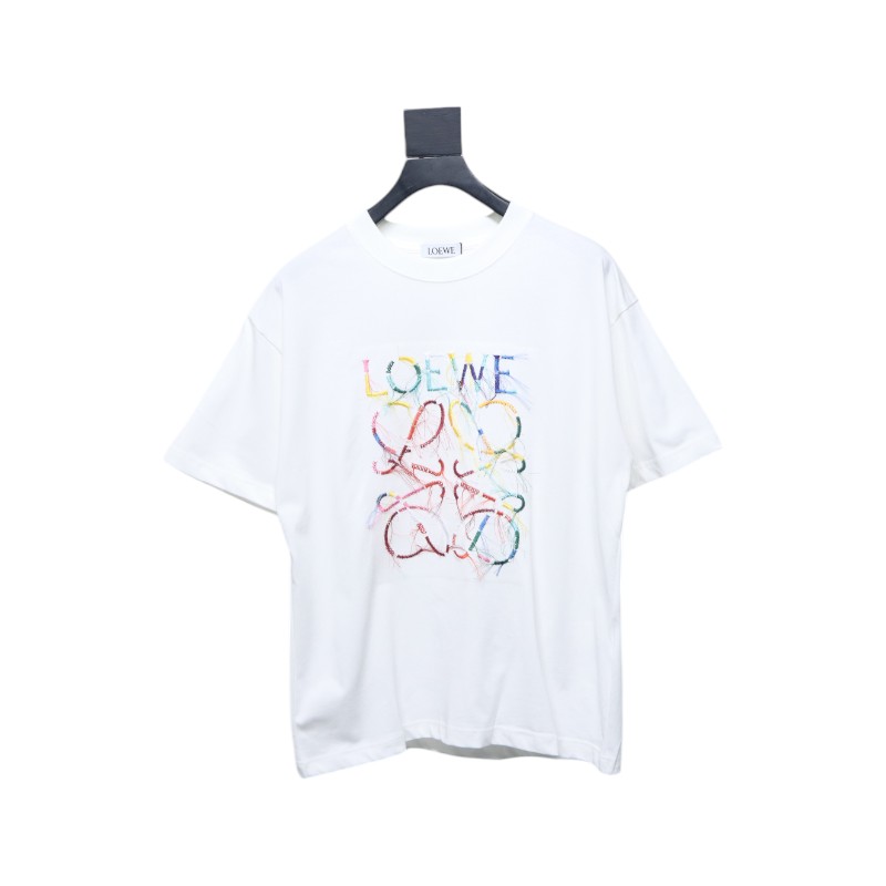 Loewe 25ss Colored Tassels T-Shirt White
