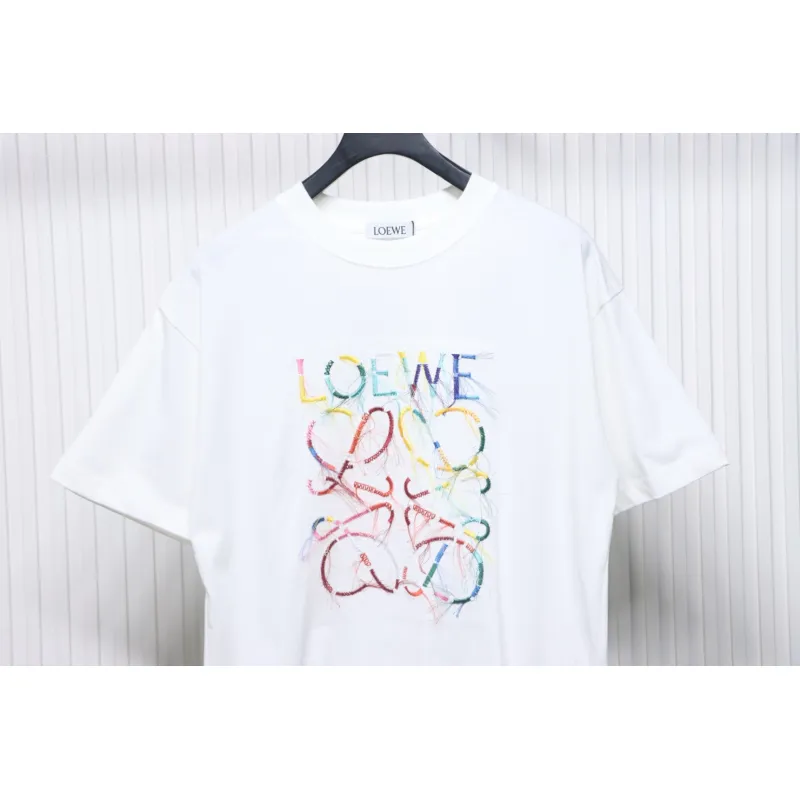 Loewe 25ss Colored Tassels T-Shirt White