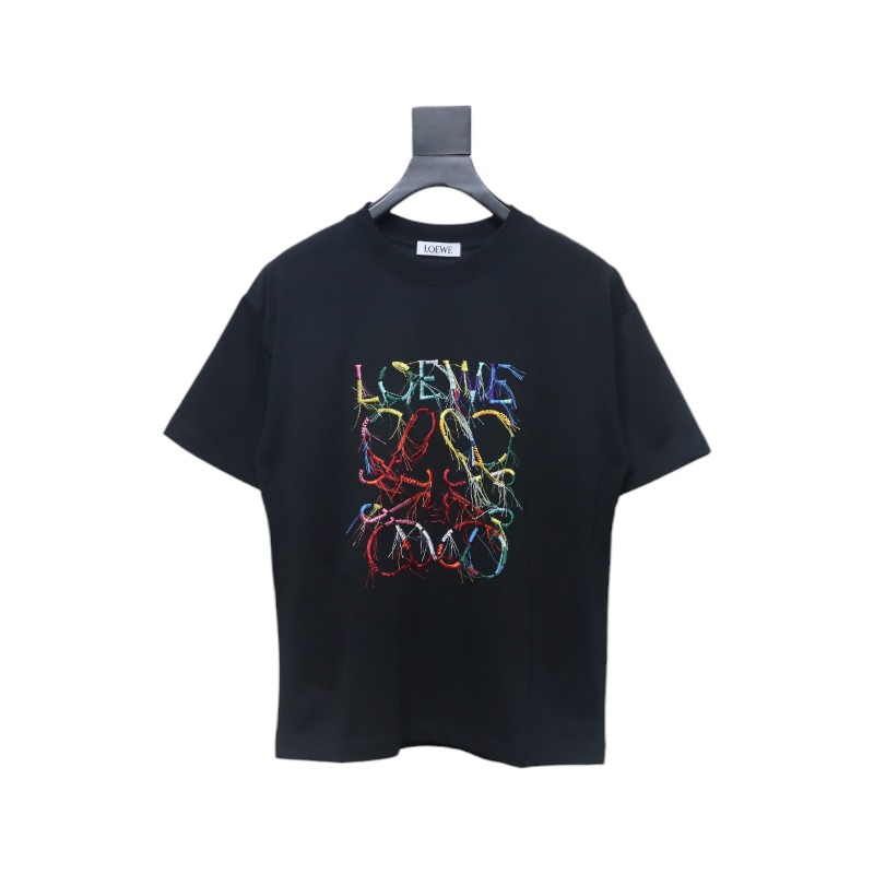 Loewe 25ss Colored Tassels T-Shirt Black