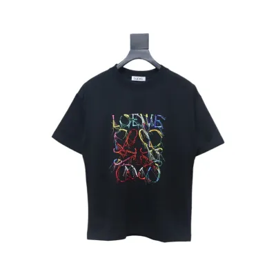 Loewe 25ss Colored Tassels T-Shirt Black 01