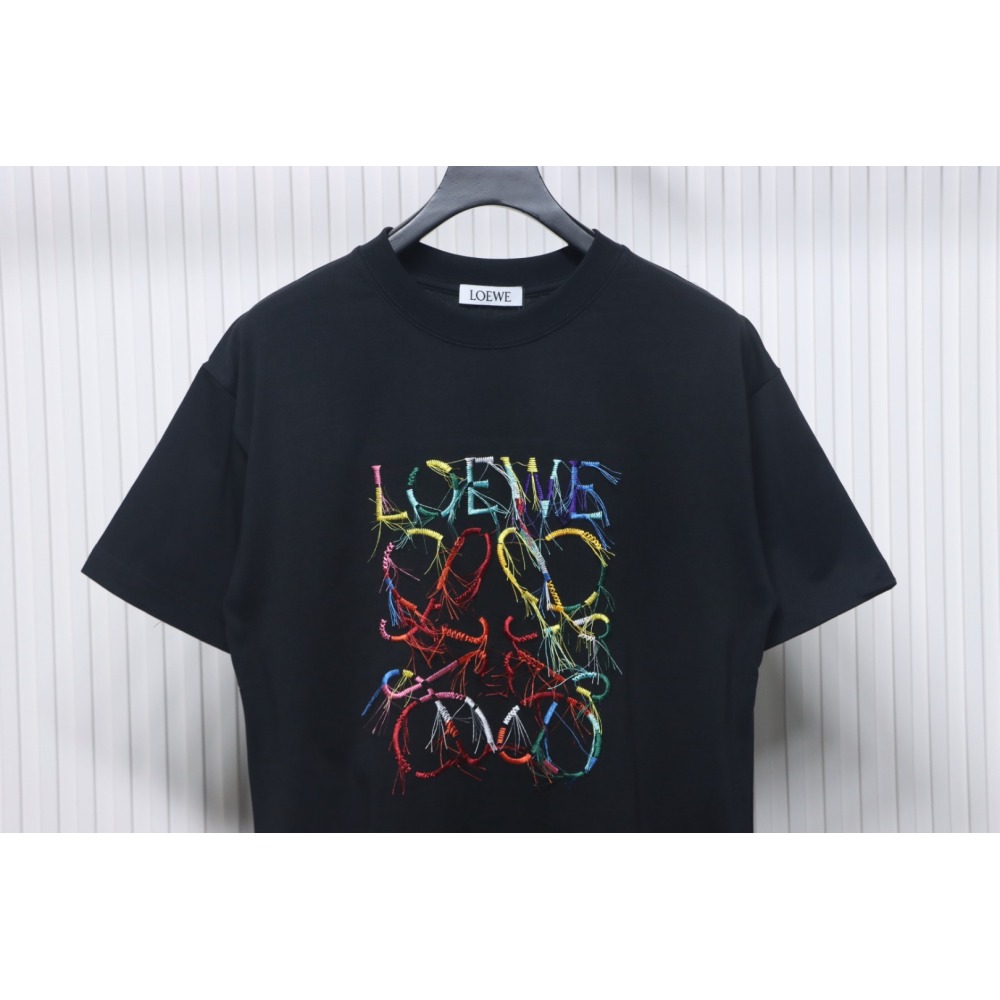 Loewe 25ss Colored Tassels T-Shirt Black