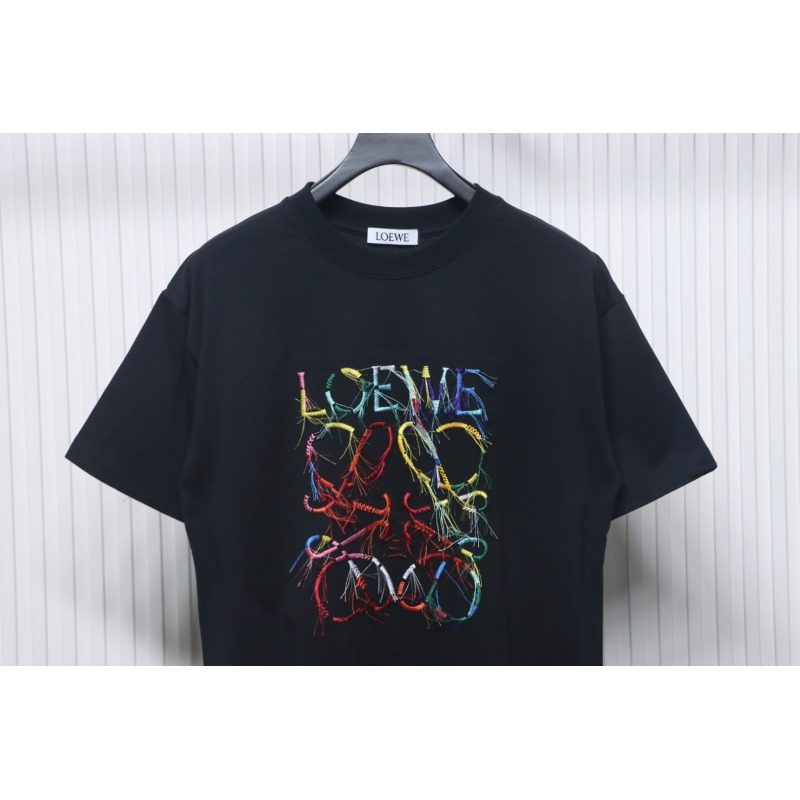 Loewe 25ss Colored Tassels T-Shirt Black