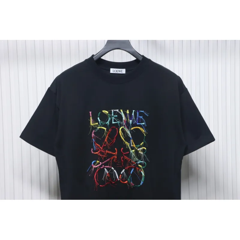 Loewe 25ss Colored Tassels T-Shirt Black