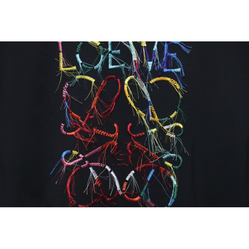 Loewe 25ss Colored Tassels T-Shirt Black