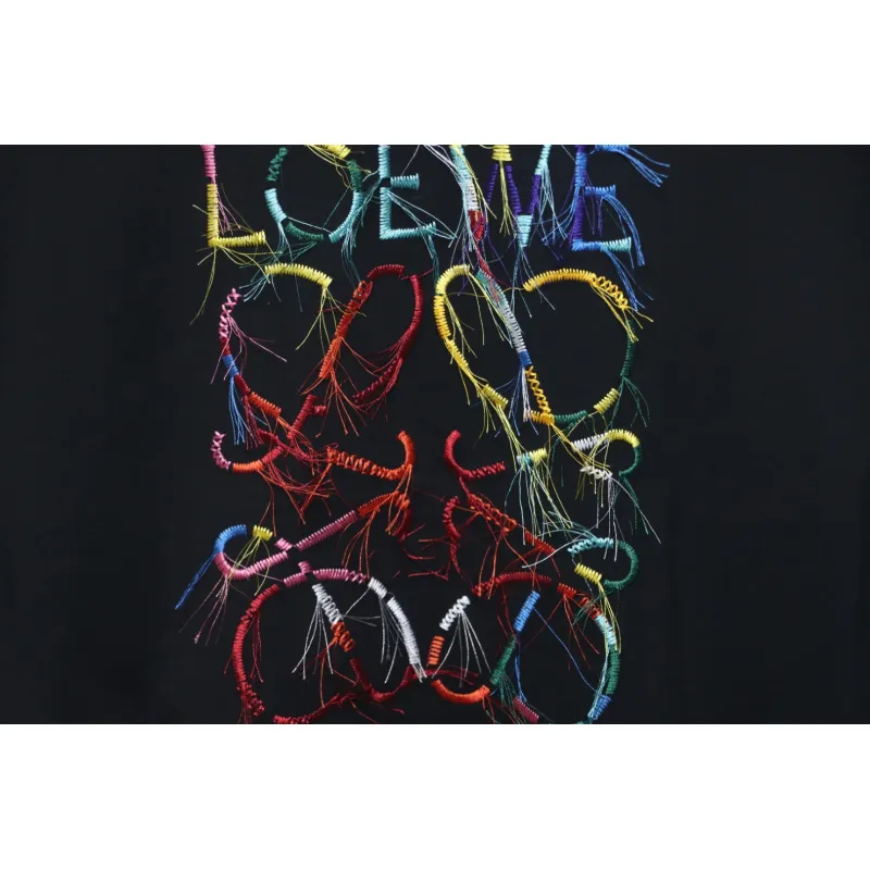 Loewe 25ss Colored Tassels T-Shirt Black