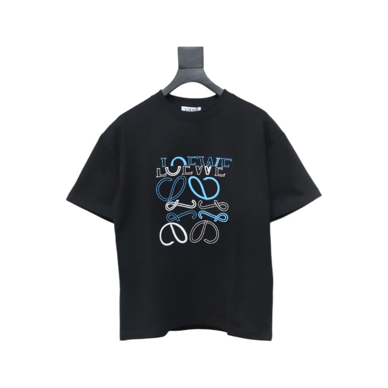 Loewe 25ss Irregular LOGO T-Shirt Black