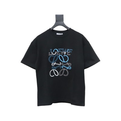 Loewe 25ss Irregular LOGO T-Shirt Black 01