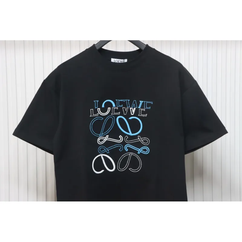 Loewe 25ss Irregular LOGO T-Shirt Black