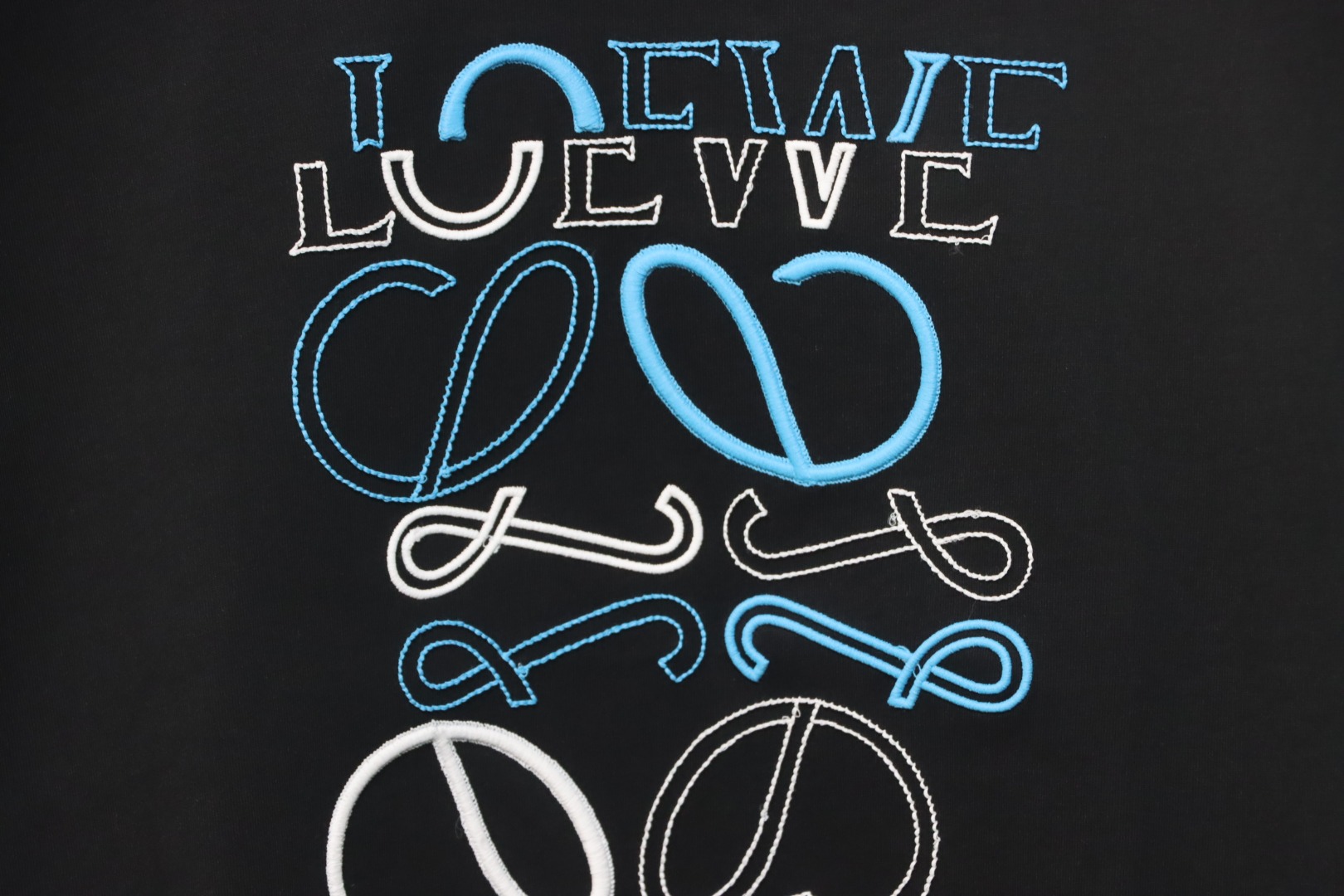 Loewe 25ss Irregular LOGO T-Shirt Black