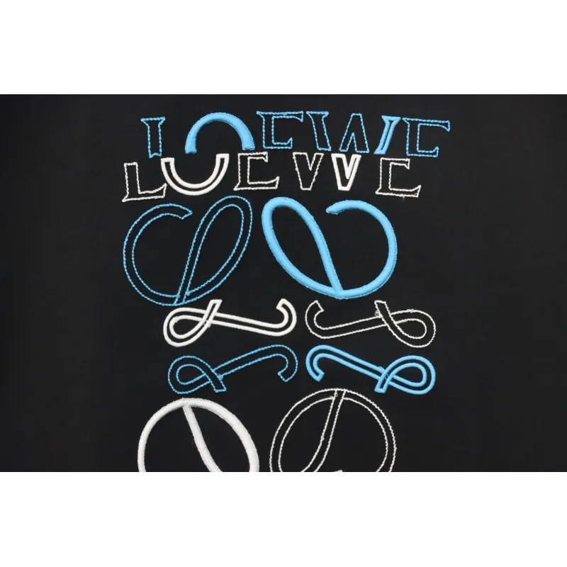 Loewe 25ss Irregular LOGO T-Shirt Black