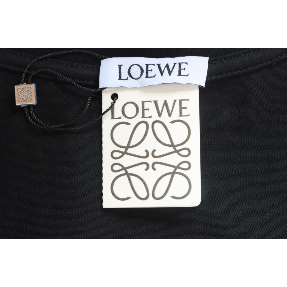 Loewe 25ss Irregular LOGO T-Shirt Black