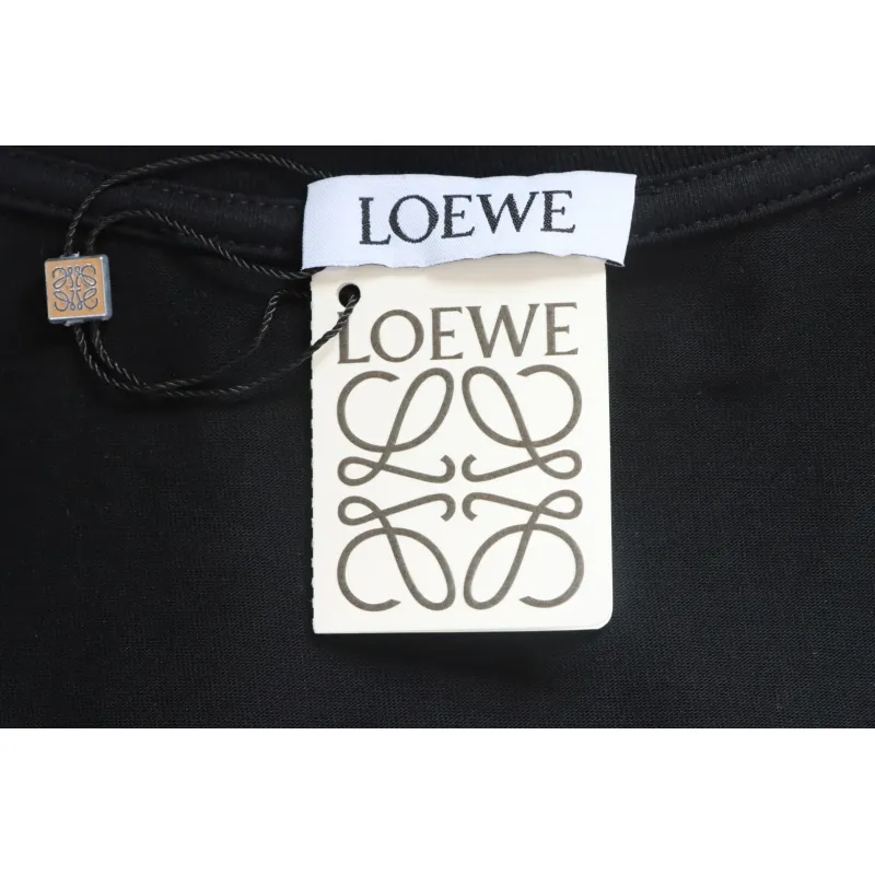 Loewe 25ss Irregular LOGO T-Shirt Black