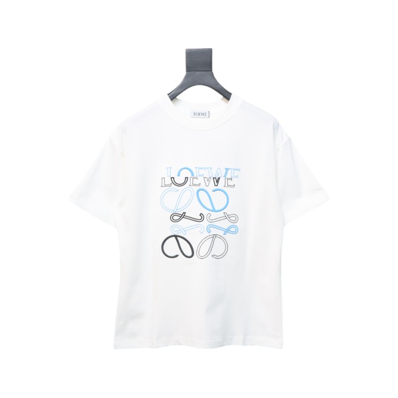Loewe 25ss Irregular LOGO T-Shirt White
