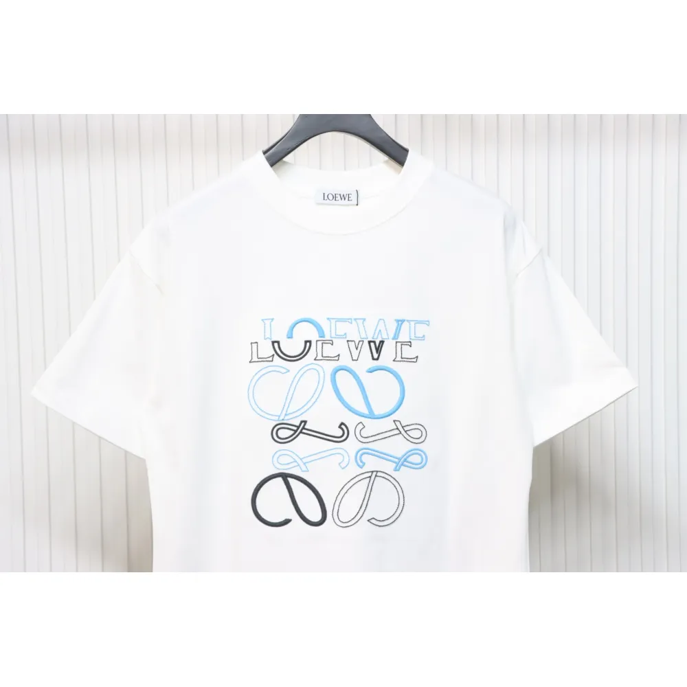 Loewe 25ss Irregular LOGO T-Shirt White