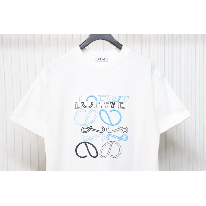 Loewe 25ss Irregular LOGO T-Shirt White