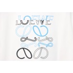 Loewe 25ss Irregular LOGO T-Shirt White