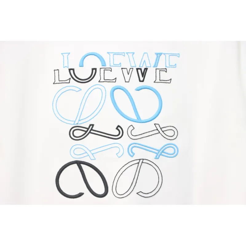 Loewe 25ss Irregular LOGO T-Shirt White