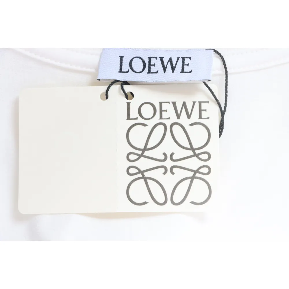 Loewe 25ss Irregular LOGO T-Shirt White