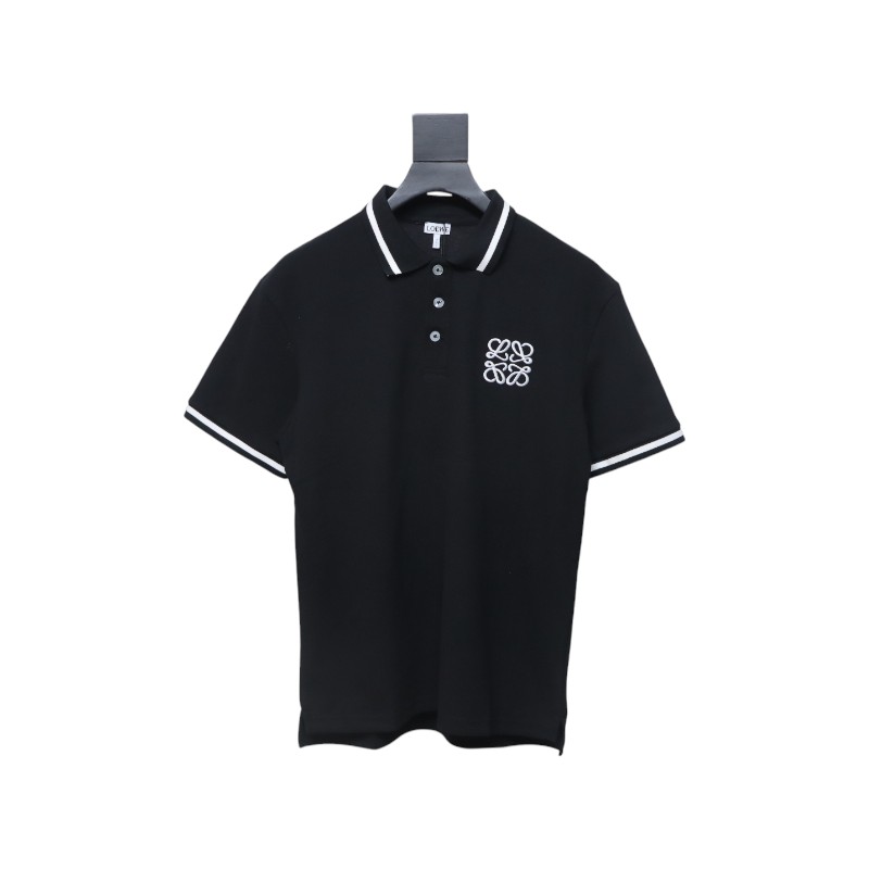 Loewe 25ss Pocket Color Embroidery PoloT-Shirt Black