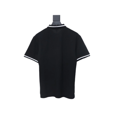 Loewe 25ss Pocket Color Embroidery PoloT-Shirt Black 02