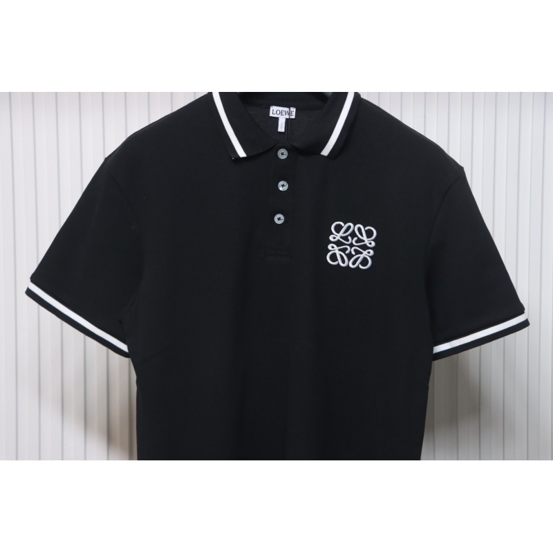 Loewe 25ss Pocket Color Embroidery PoloT-Shirt Black