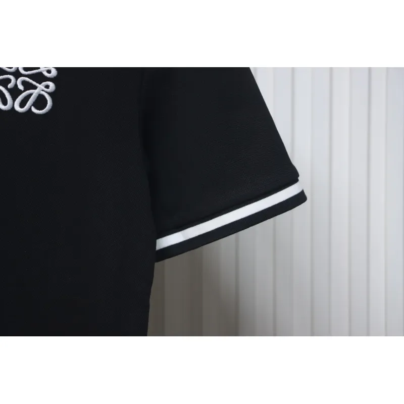 Loewe 25ss Pocket Color Embroidery PoloT-Shirt Black