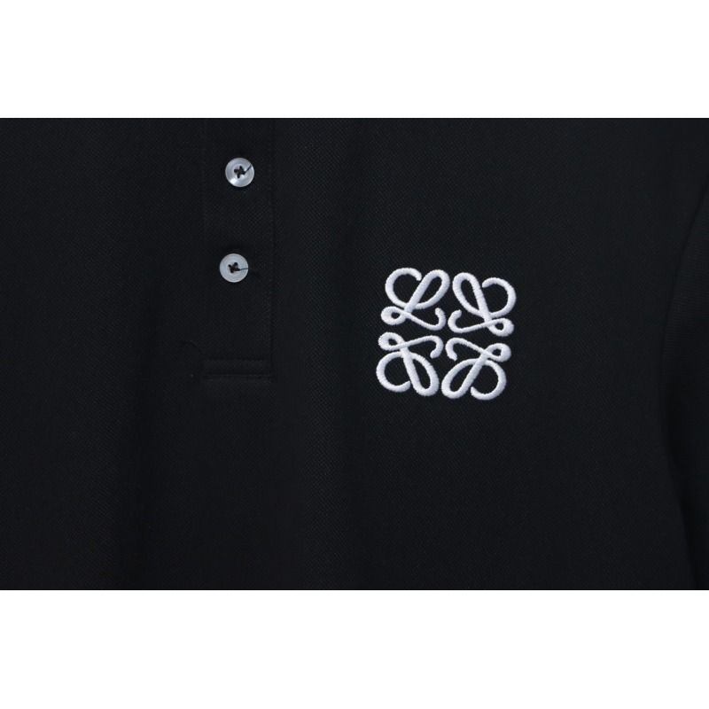 Loewe 25ss Pocket Color Embroidery PoloT-Shirt Black