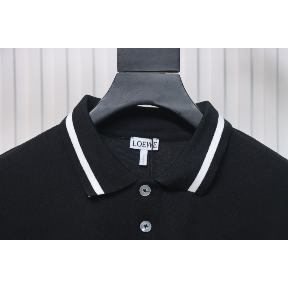 Loewe 25ss Pocket Color Embroidery PoloT-Shirt Black