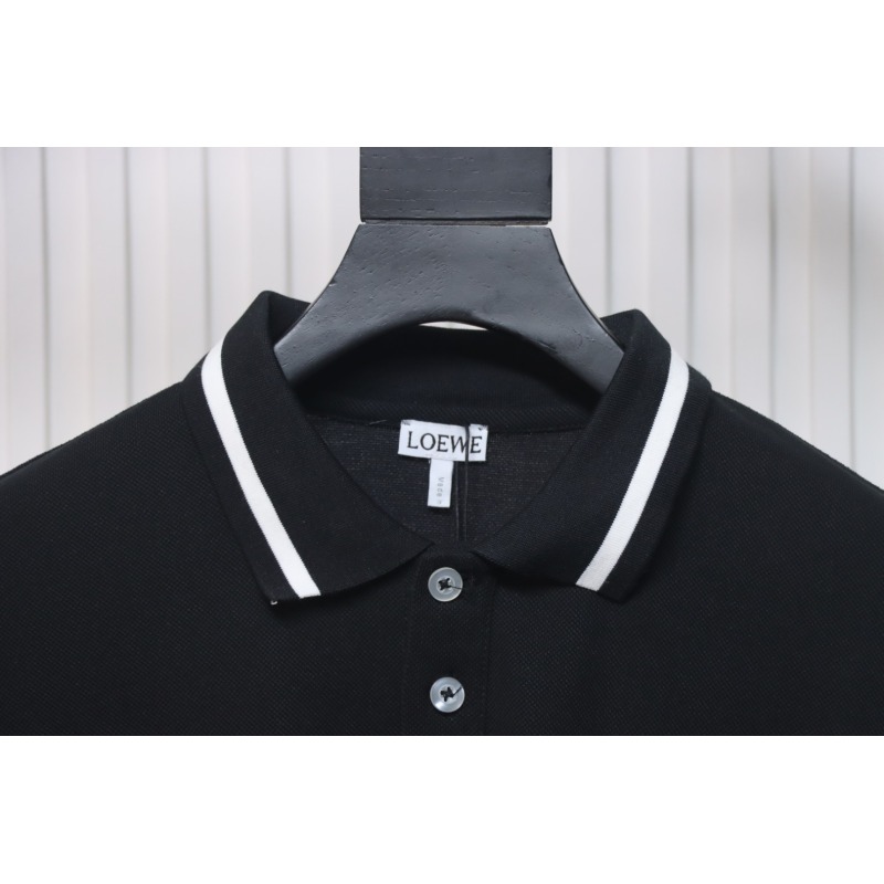 Loewe 25ss Pocket Color Embroidery PoloT-Shirt Black