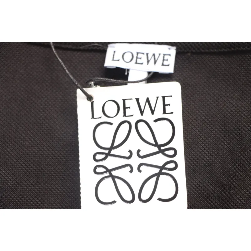 Loewe 25ss Pocket Color Embroidery PoloT-Shirt Black