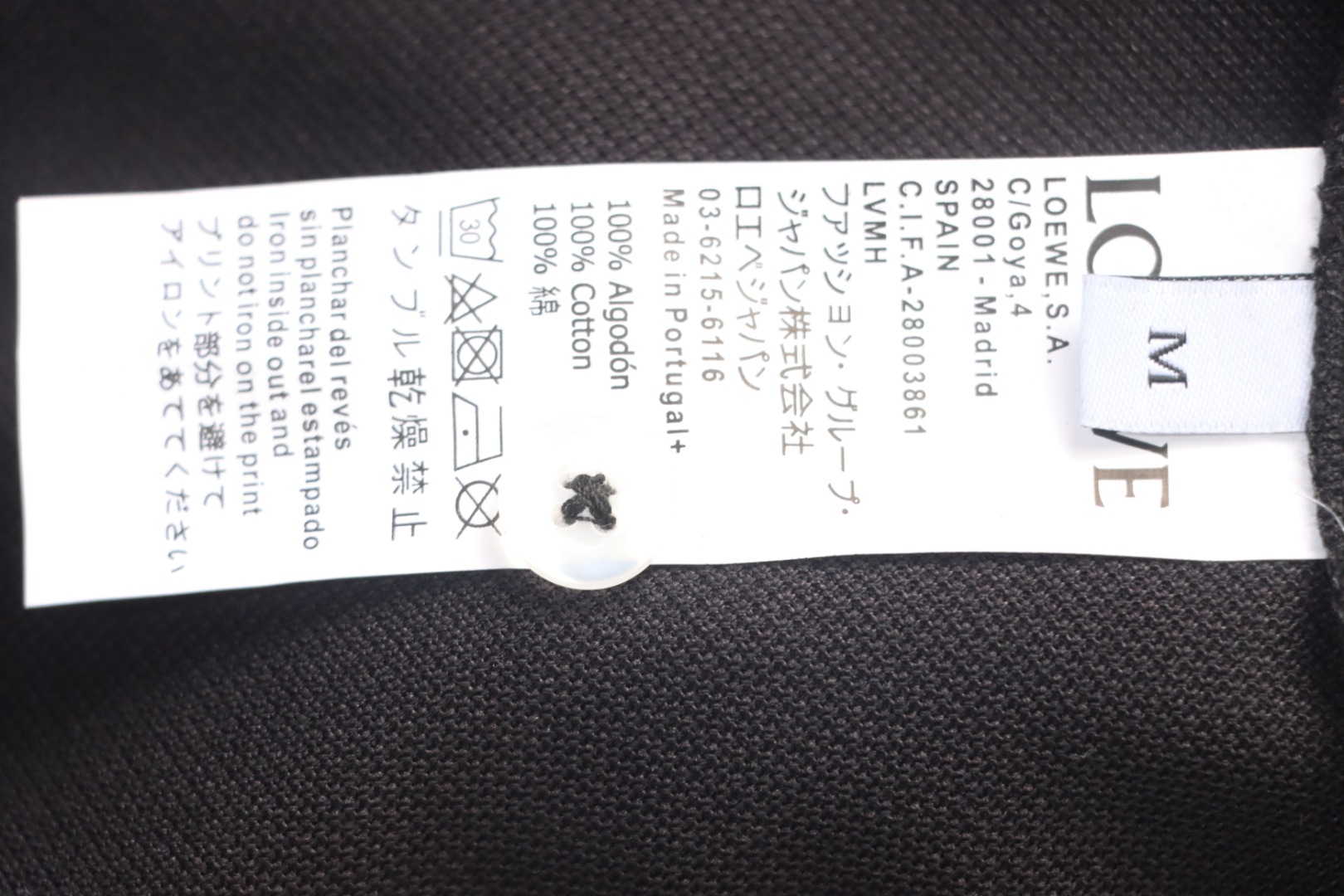 Loewe 25ss Pocket Color Embroidery PoloT-Shirt Black