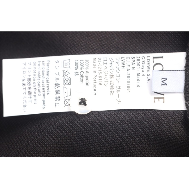 Loewe 25ss Pocket Color Embroidery PoloT-Shirt Black