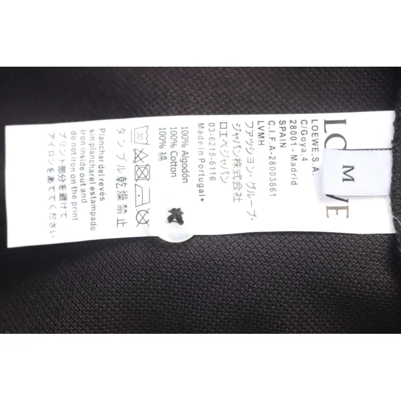 Loewe 25ss Pocket Color Embroidery PoloT-Shirt Black