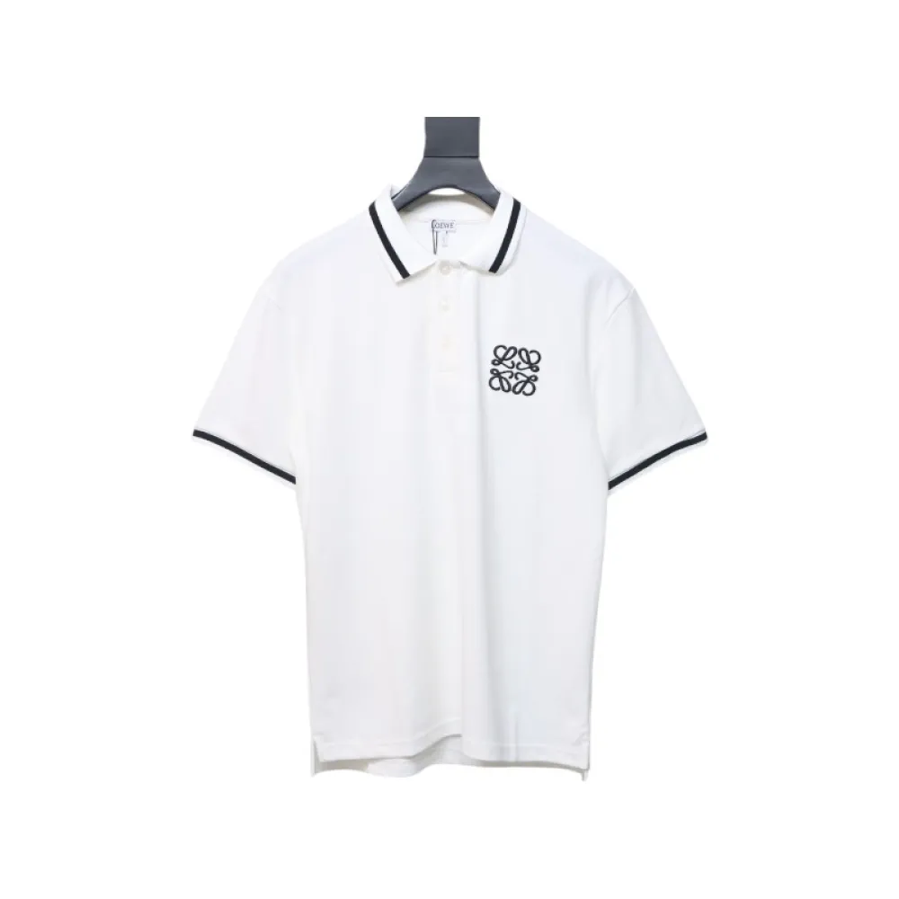 Loewe 25ss Pocket Color Embroidery PoloT-Shirt White
