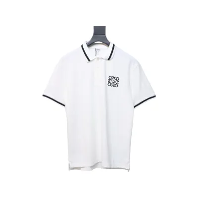 Loewe 25ss Pocket Color Embroidery PoloT-Shirt White 01