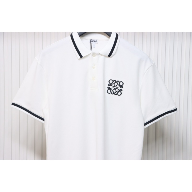 Loewe 25ss Pocket Color Embroidery PoloT-Shirt White