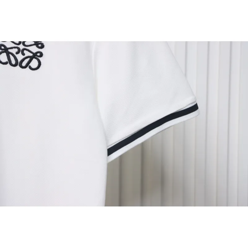 Loewe 25ss Pocket Color Embroidery PoloT-Shirt White