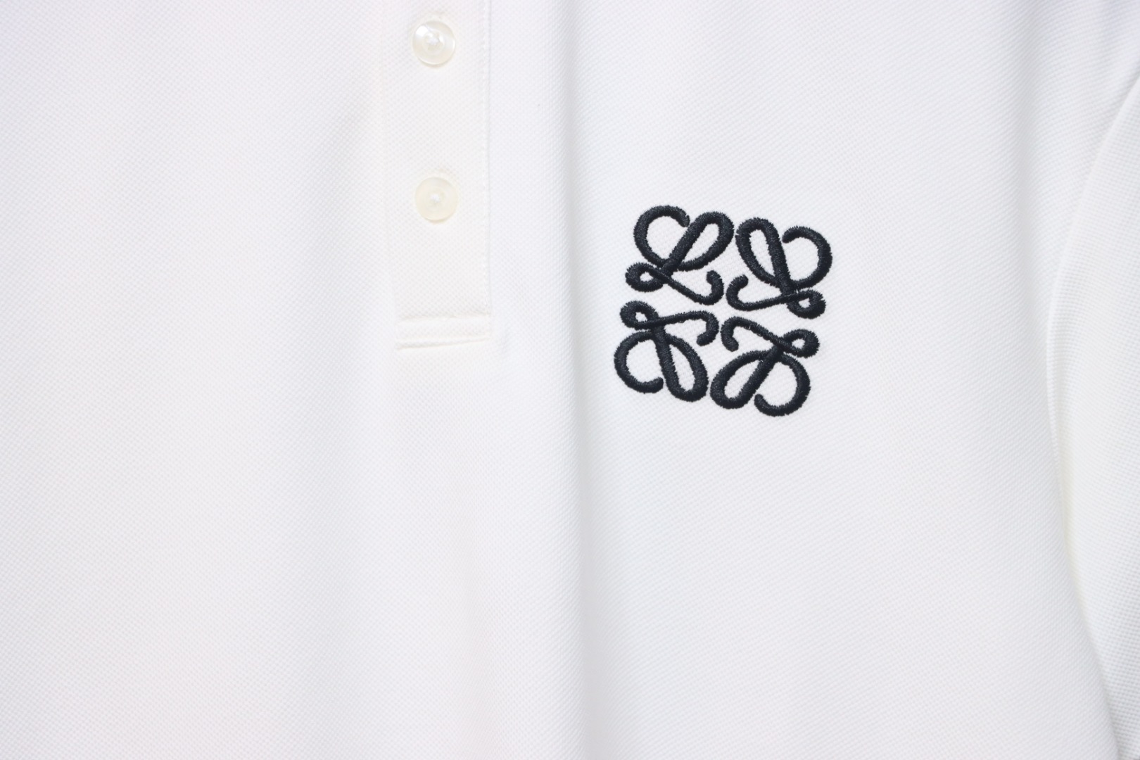 Loewe 25ss Pocket Color Embroidery PoloT-Shirt White