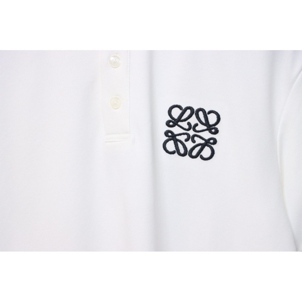 Loewe 25ss Pocket Color Embroidery PoloT-Shirt White