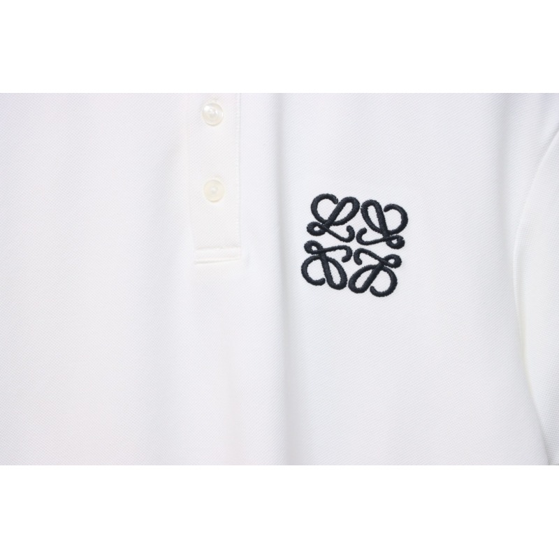 Loewe 25ss Pocket Color Embroidery PoloT-Shirt White