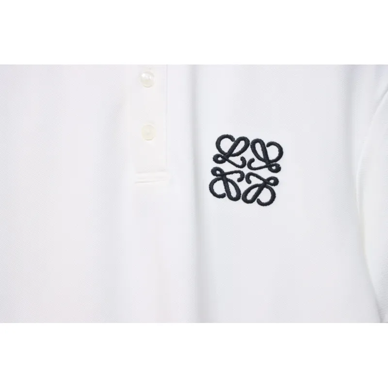 Loewe 25ss Pocket Color Embroidery PoloT-Shirt White