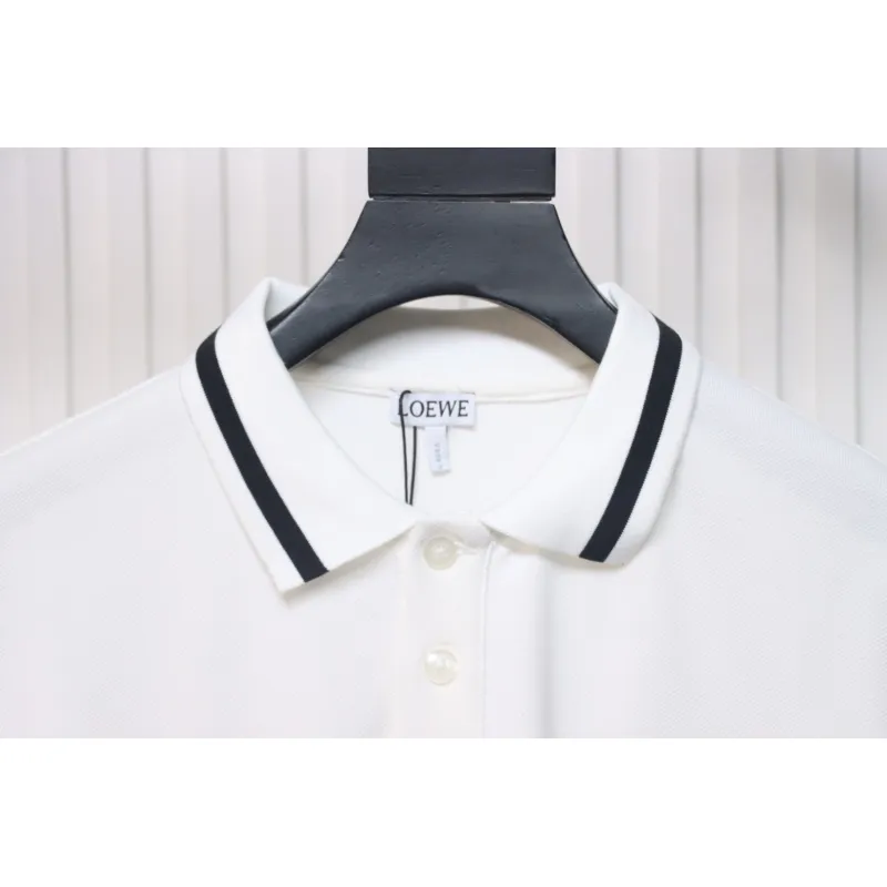 Loewe 25ss Pocket Color Embroidery PoloT-Shirt White