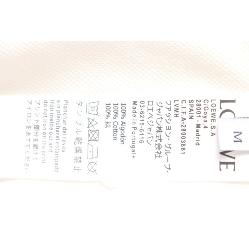 Loewe 25ss Pocket Color Embroidery PoloT-Shirt White