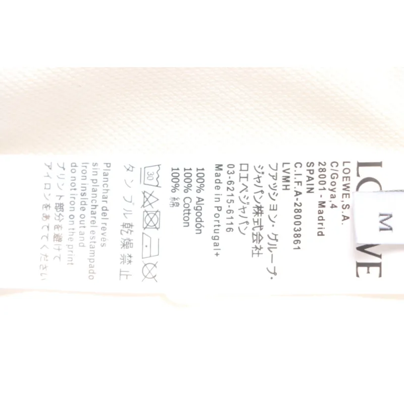Loewe 25ss Pocket Color Embroidery PoloT-Shirt White