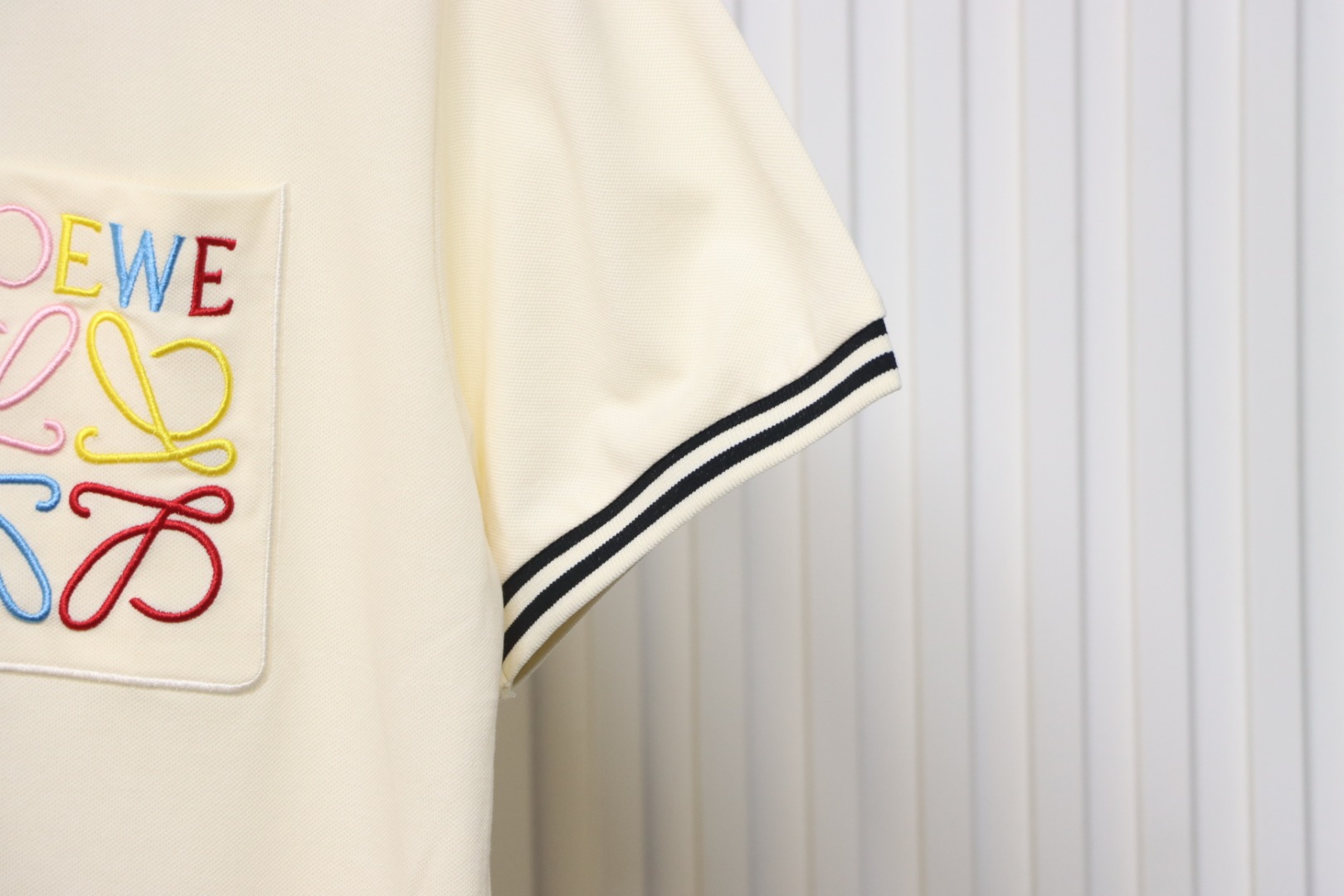 Loewe 25ss Pocket Color Embroidery PoloT-Shirt Yellow