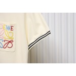 Loewe 25ss Pocket Color Embroidery PoloT-Shirt Yellow
